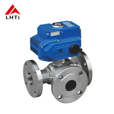 ราคาดี วาล์วลูกกลมไฟฟ้าสามทาง ASME B16.34 วาล์วลูกกลมไทเทเนียม 2 TA1 Gr1 PN 16 วิศวกรรมเรือ ออนไลน์