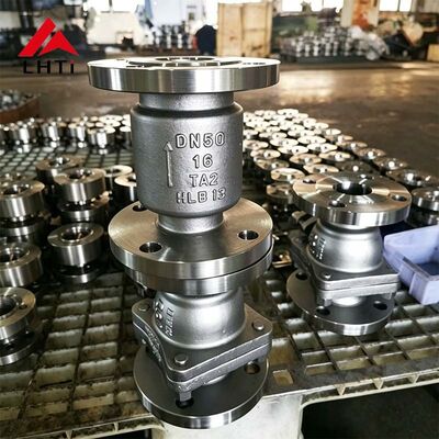 ราคาดี วาล์วตรวจสอบเหล็กไทเทเนียม DN50 PN16 ทนทานต่อการกัดกร่อนสําหรับท่อท่ออุตสาหกรรม ออนไลน์